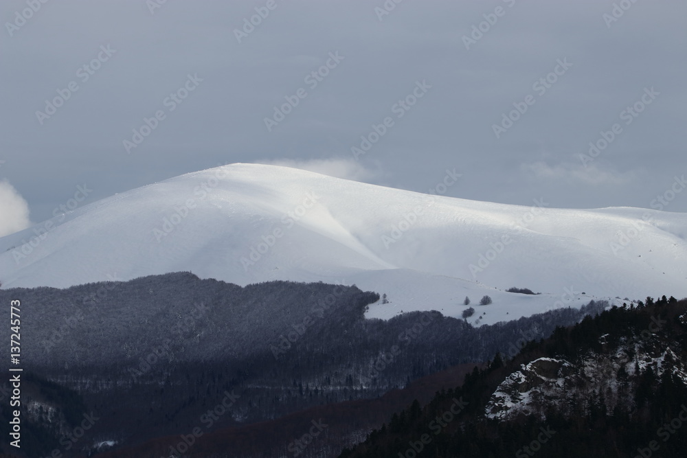 Paysage hivernal dans les Pyrénées
