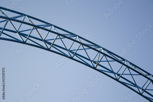 Metallic construction on the blue sky background © Bokeh Art Photo