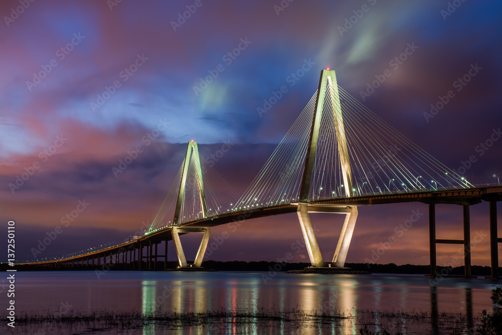 Fototapeta premium Ravenal Bridge Charleston SC