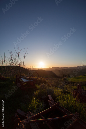 Romantic light Sicily.  Road trip around the largest island in the Mediterranean Sea. Some landscape captures and great impressions of this lovely part of Italy. photo