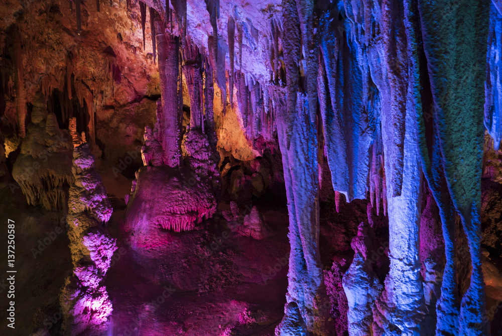 Colorful cave