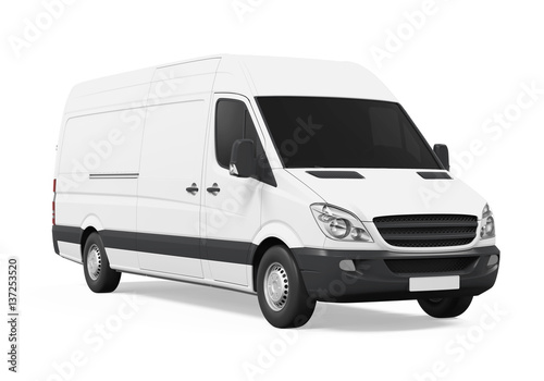 Delivery Van Isolated