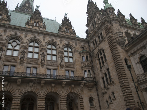Courtyard of City Hall of Hamburg