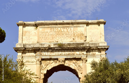 Arch of Titus in Rome photo