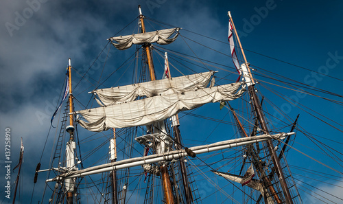 Historic tall ships at Dana Point harbor California 