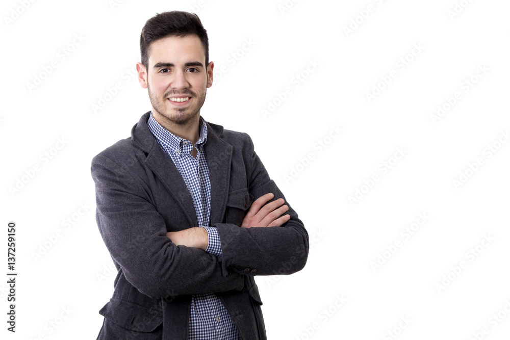 man of business isolated in background white man of business isolated in background white