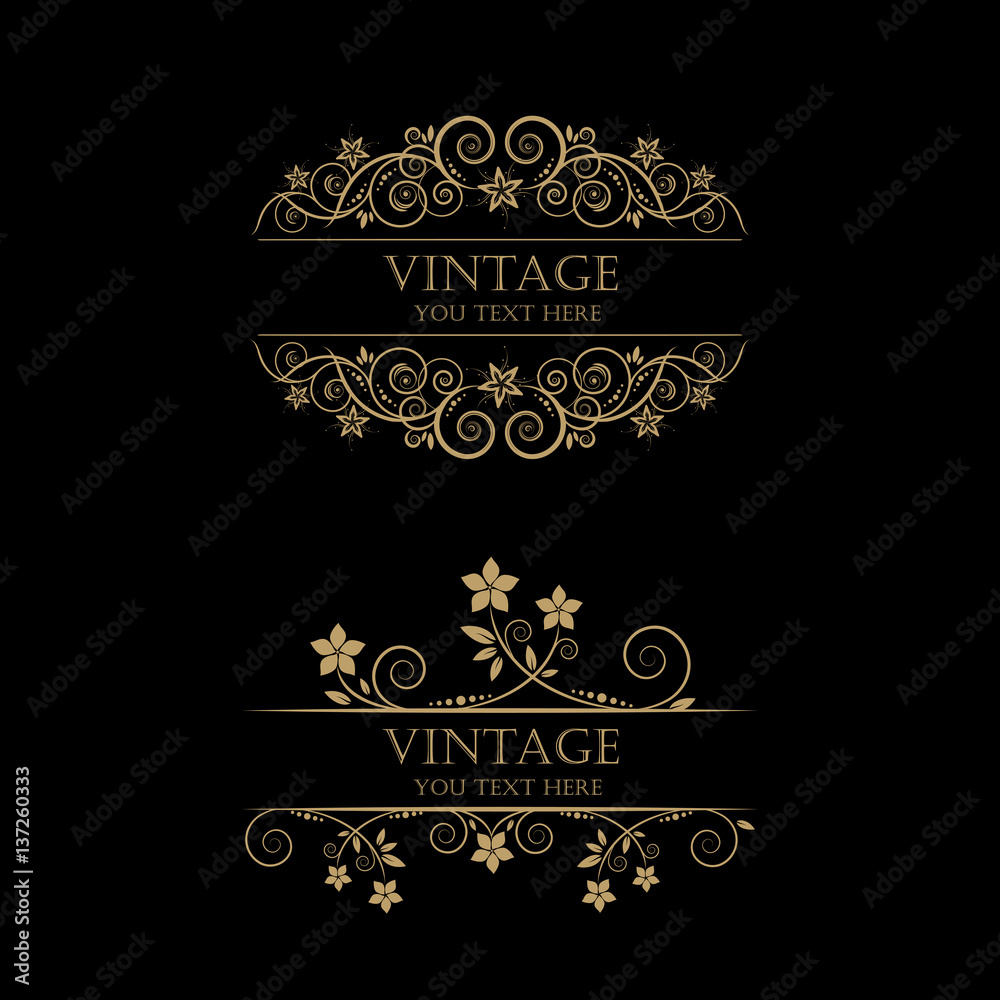 vintage logo frame