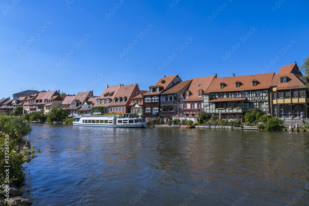 Little Venice (Klein Venedig) and River Regnitz in Bamberg, Bavaria, Germany Little Venice (Klein Venedig) and River Regnitz in Bamberg, Bavaria, Germany