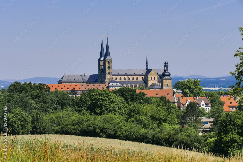 St. Michael's Monastery on the Michelsberg, Bamberg, Upper Franconia, Bavaria, Germany, Europe