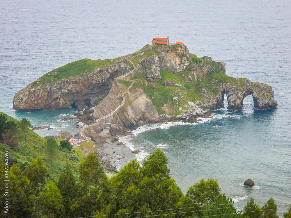 Barona's Fort, near Porto do Son in the province of La Coruna, Galicia