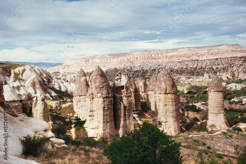 Review unique geological formations in Cappadocia, Turkey. Kappa