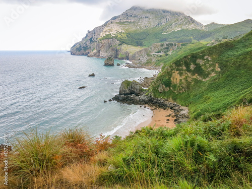 Scenic coastal view near Laredo  Cantabria  northern Spain