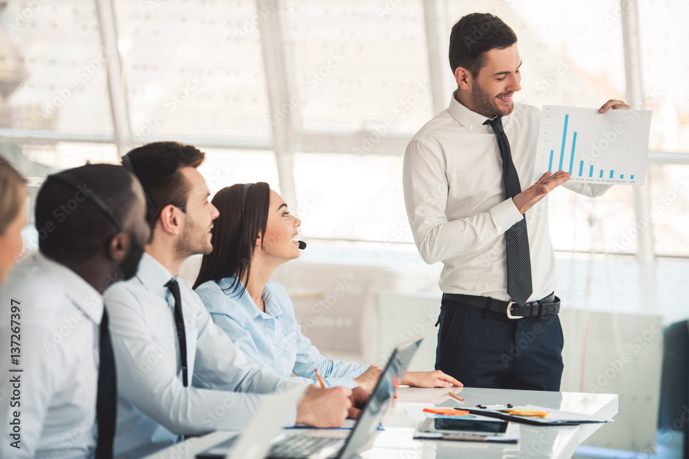 Fototapeta premium Business people working