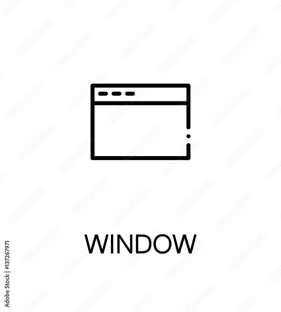 Internet window icon. Internet window icon.