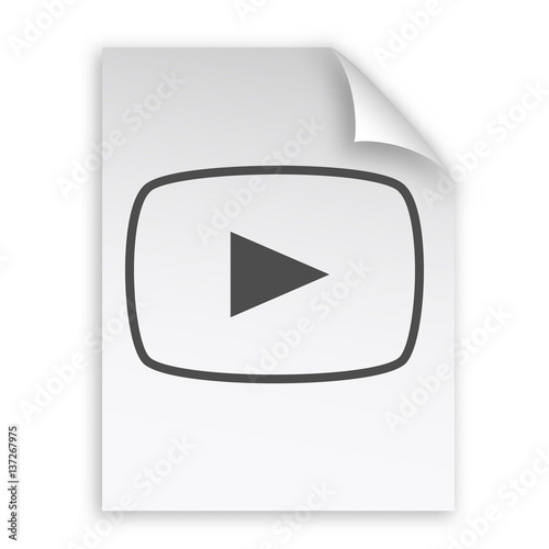 Media player icon vector illustration
