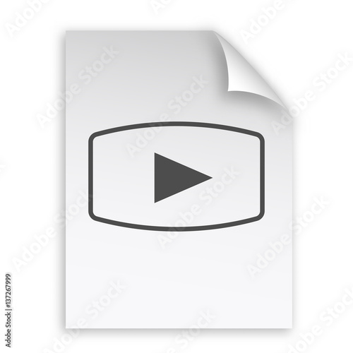 Media player icon vector illustration