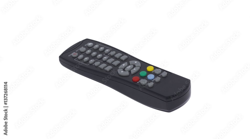 TV remote control isolated on white TV remote control isolated on white