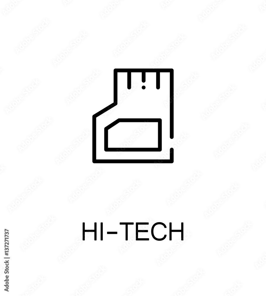 Hi-tech flat icon Hi-tech flat icon