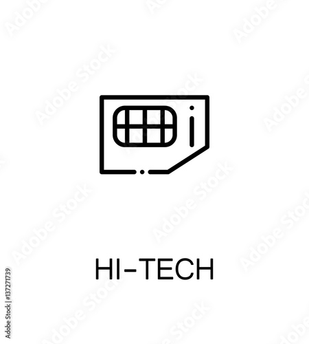 Hi-tech flat icon