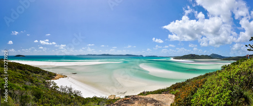 Photo XXL panorama of Whitehaven Beach on Whitsunday Island in Queensland, Australia