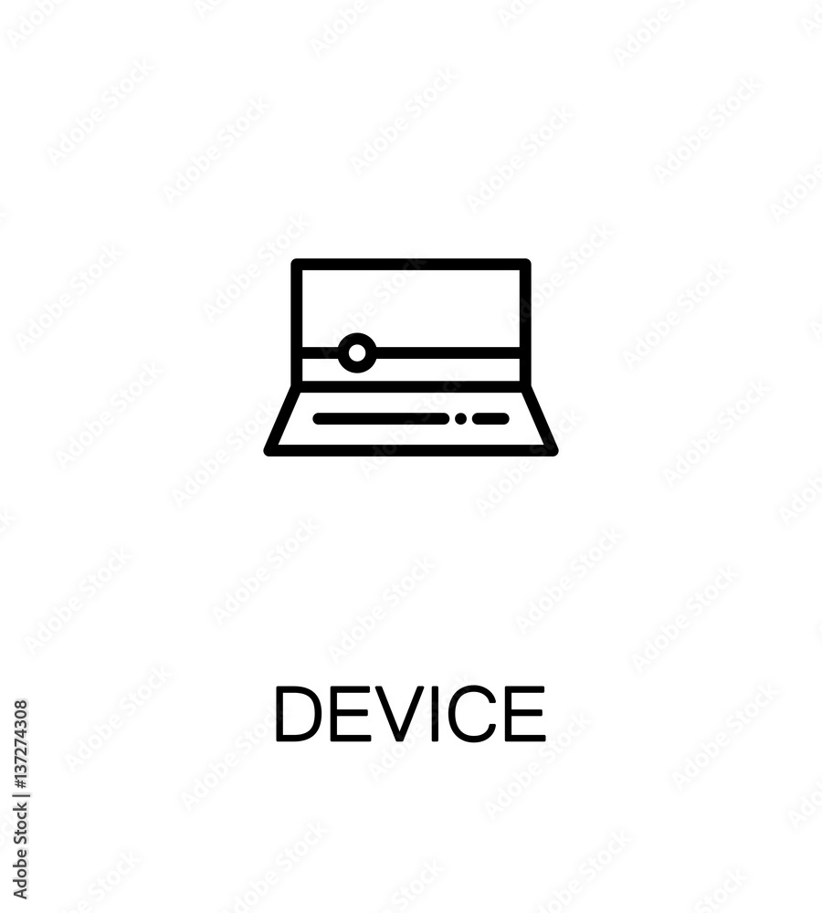Device flat icon.