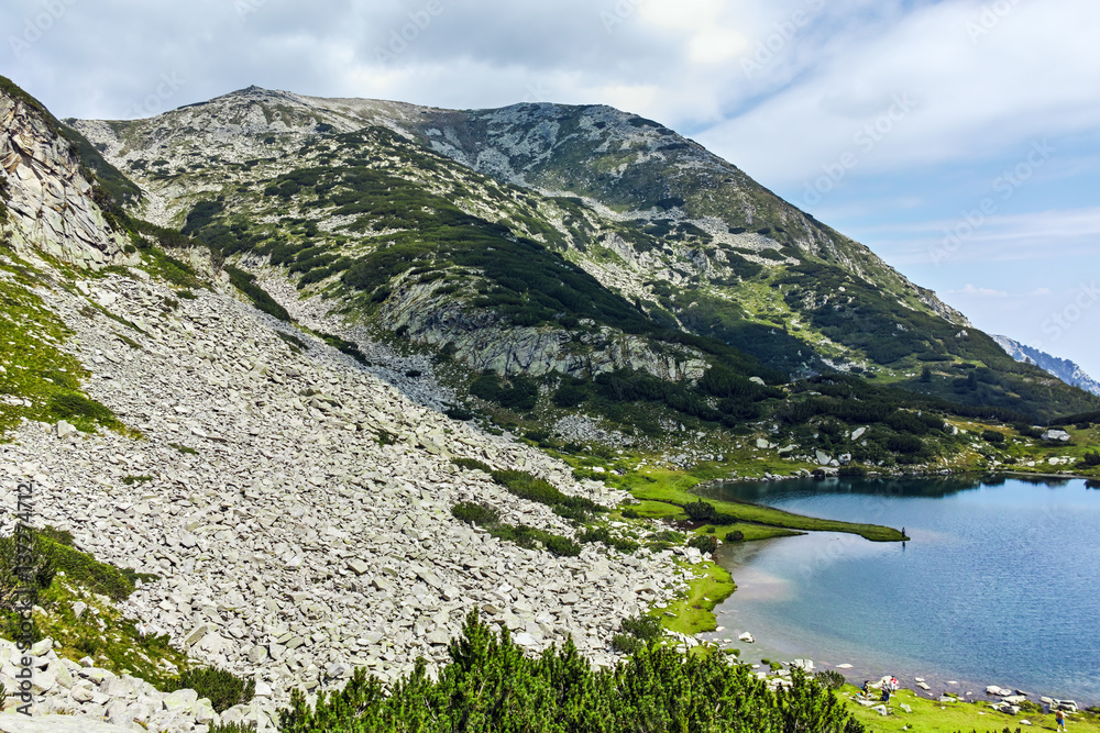 Amazing Panorama of Muratovo lake, Pirin Mountain, Bulgaria