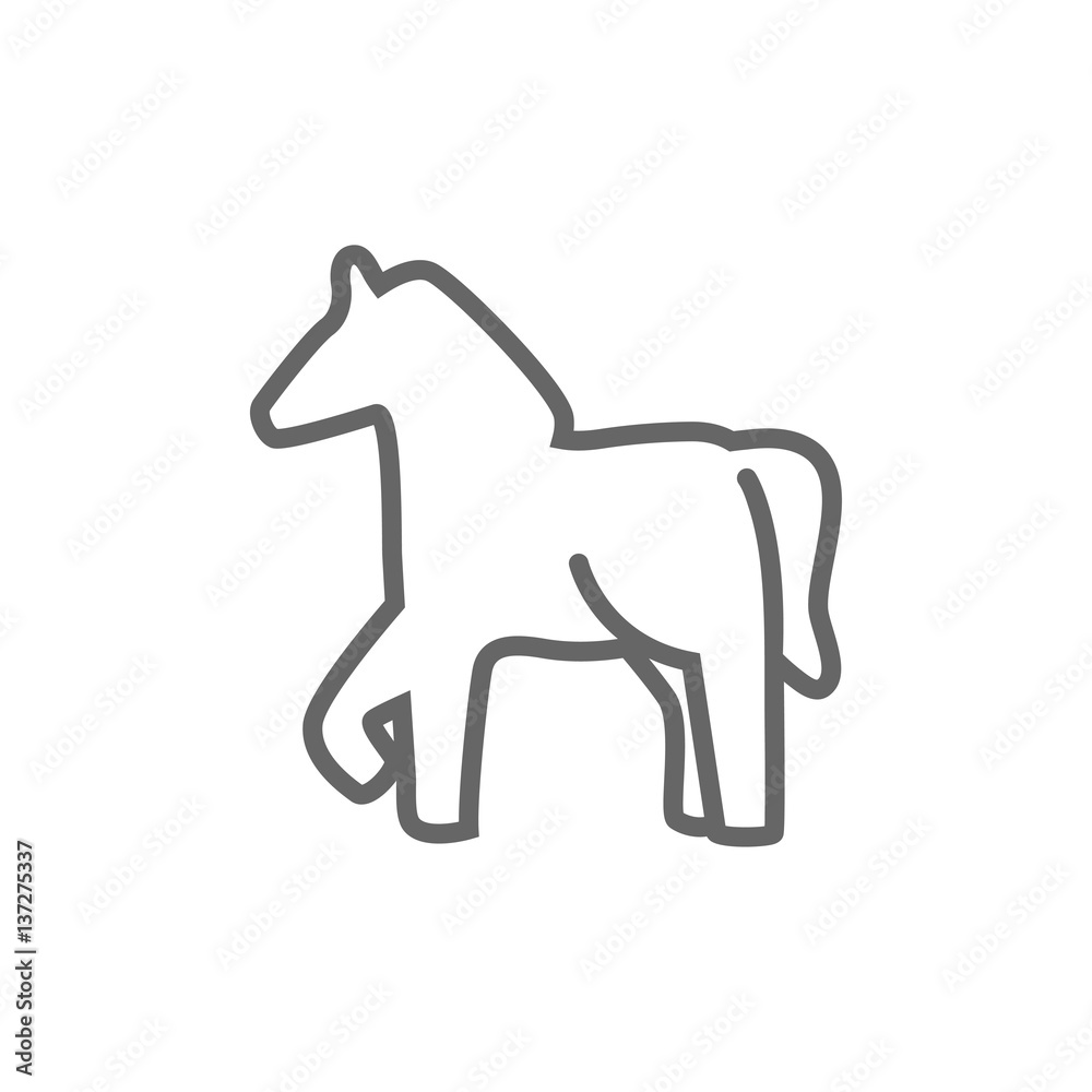DevicesVector silhouette of a horse icon DevicesVector silhouette of a horse icon