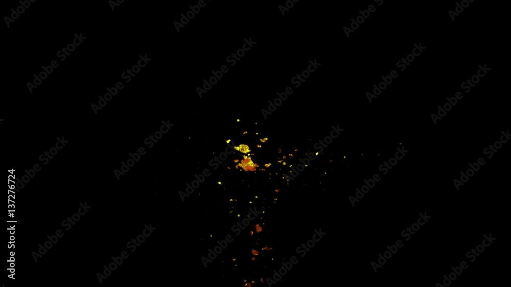 Explosion Of Vibrant Colored Particles Explosion Of Vibrant Colored Particles