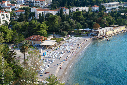 View of Lapad Beach from a hotel