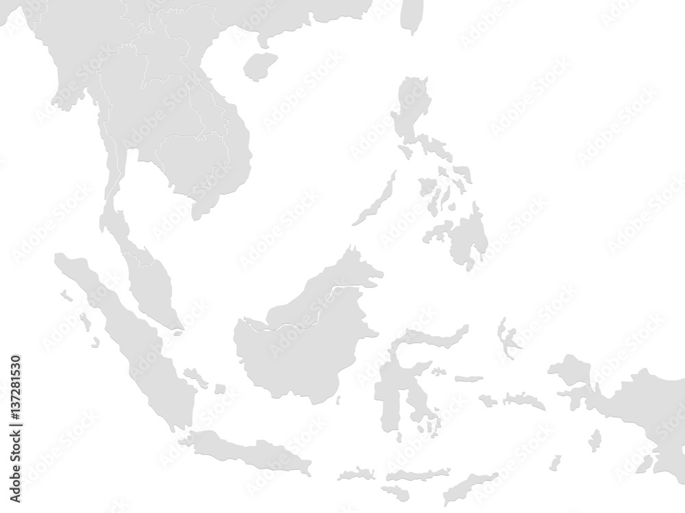 Fototapeta premium southeast asia map