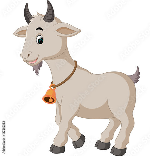 cute goat cartoon