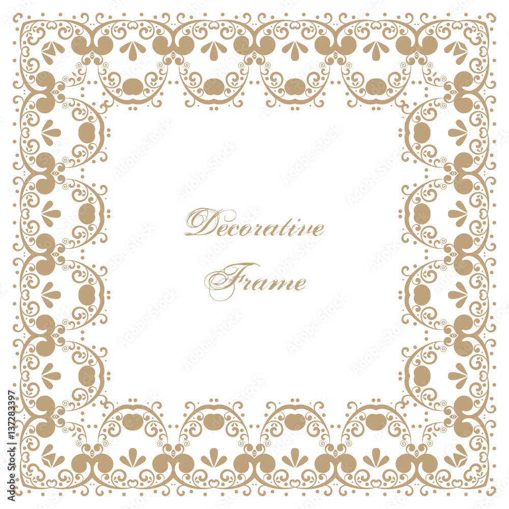 Decorative square frame