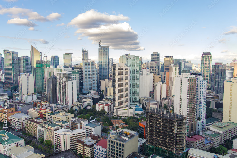 Obraz premium Skyview at Manila, Philippines