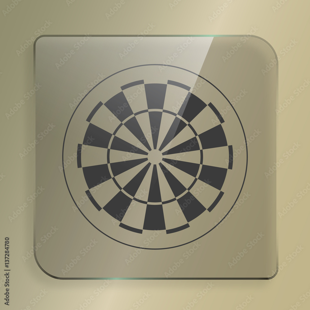 Dart board symbol icon Dart board symbol icon
