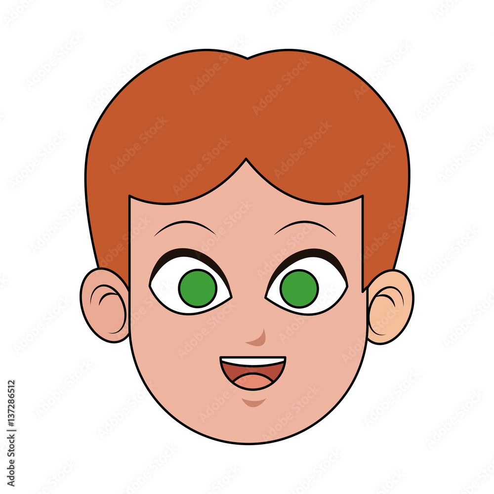happy man cartoon icon over white background. colorful design. vector illustration happy man cartoon icon over white background. colorful design. vector illustration