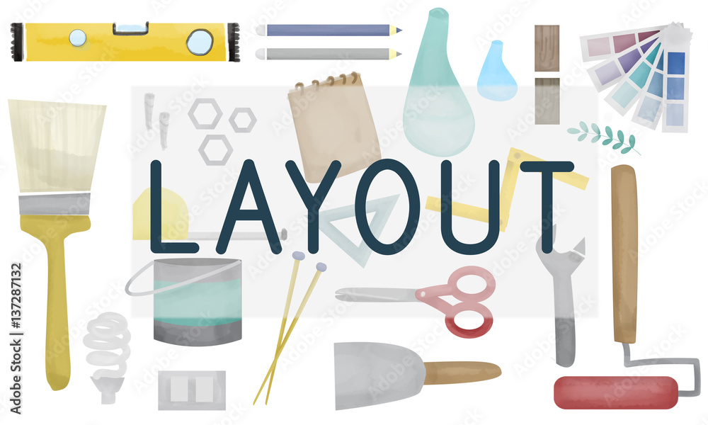 Layout Art Creative Design Organization Plan Concept Layout Art Creative Design Organization Plan Concept