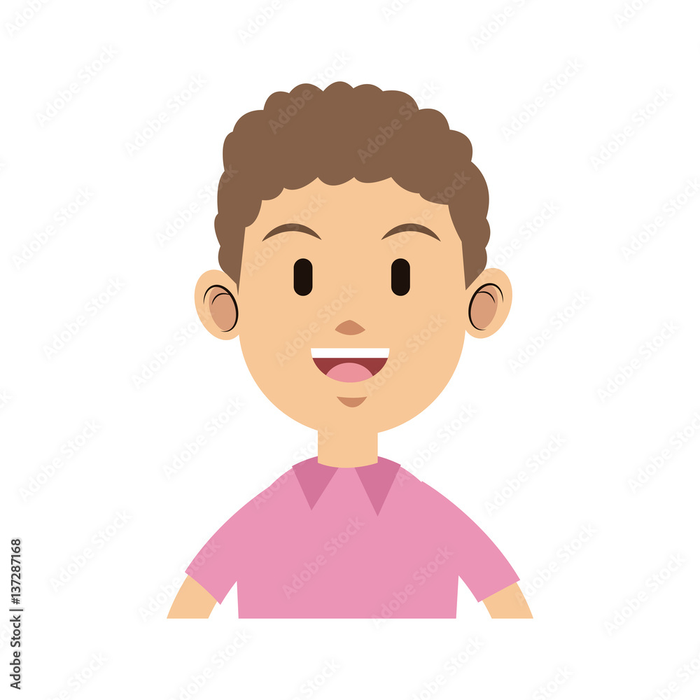man cartoon icon over white background. colorful design. vector illustration man cartoon icon over white background. colorful design. vector illustration