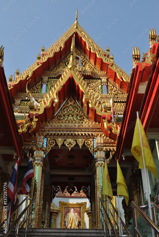 Obraz premium Architature Buddhist Building Wat Bua kwan Temple Thailand