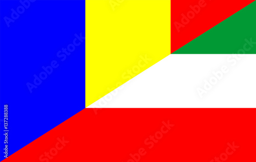 romania hungary flag