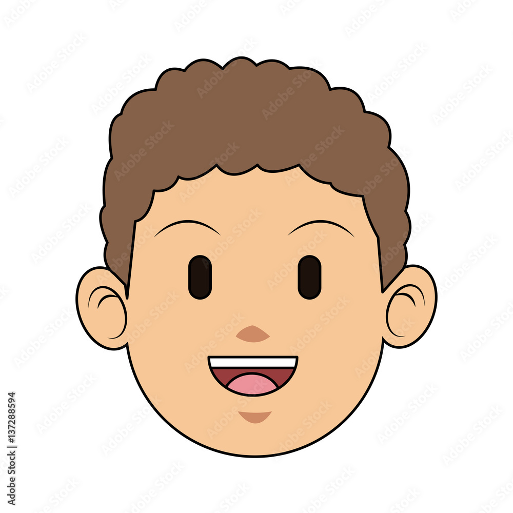 man cartoon icon over white background. colorful design. vector illustration man cartoon icon over white background. colorful design. vector illustration
