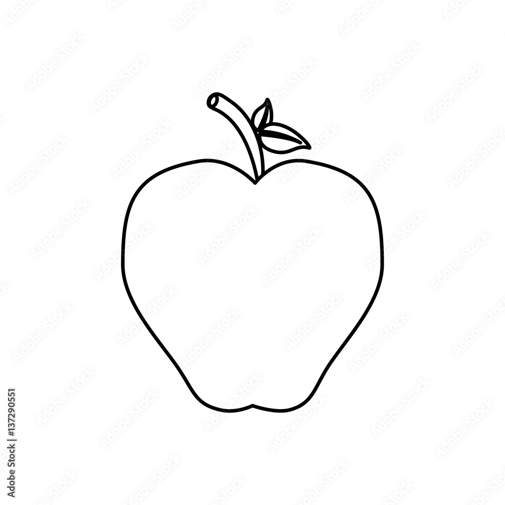 Delicious apple fruit icon vector illustration graphic design Delicious apple fruit icon vector illustration graphic design