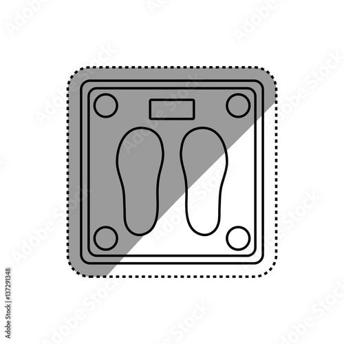 Body weight scale icon vector illustration graphic design