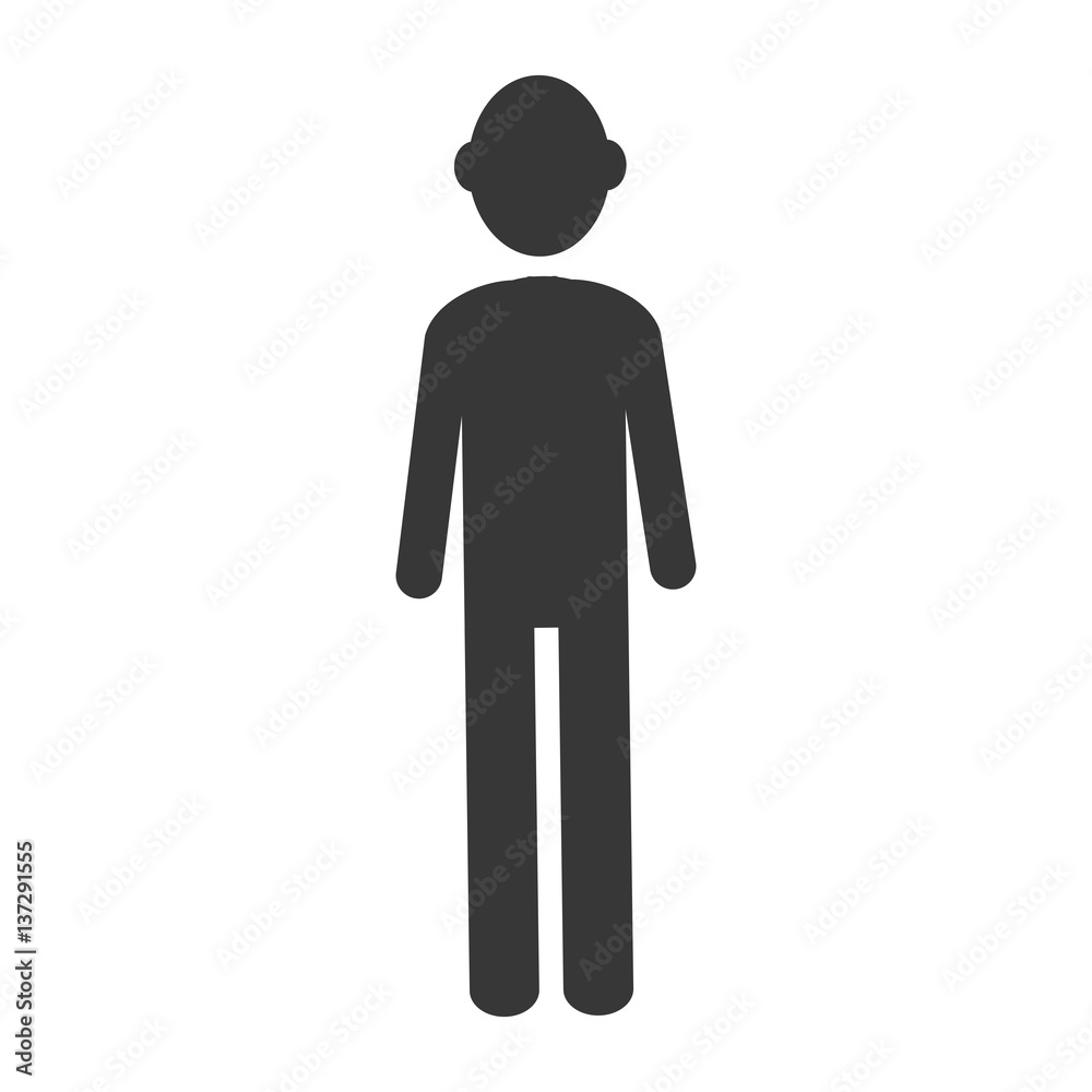 silhouette executive man icon flat vector illustration silhouette executive man icon flat vector illustration