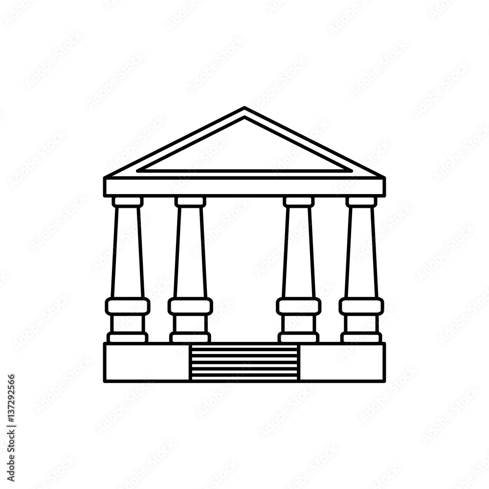 Bank building symbol icon vector illustration graphic design Bank building symbol icon vector illustration graphic design