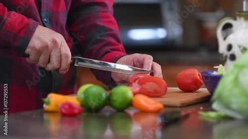 Man Preparing Salad