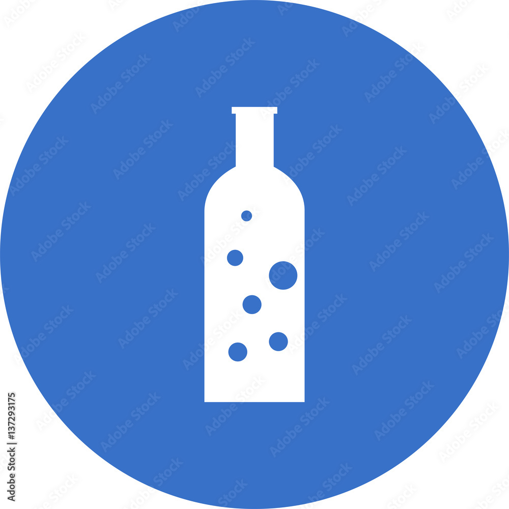 bottle-with-bubbles icon