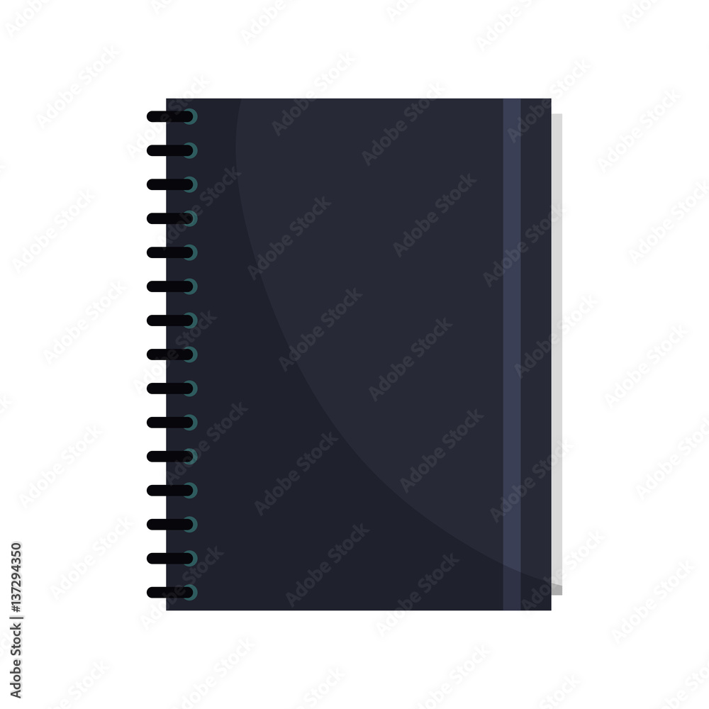 notebook icon over white background. vector illustration notebook icon over white background. vector illustration