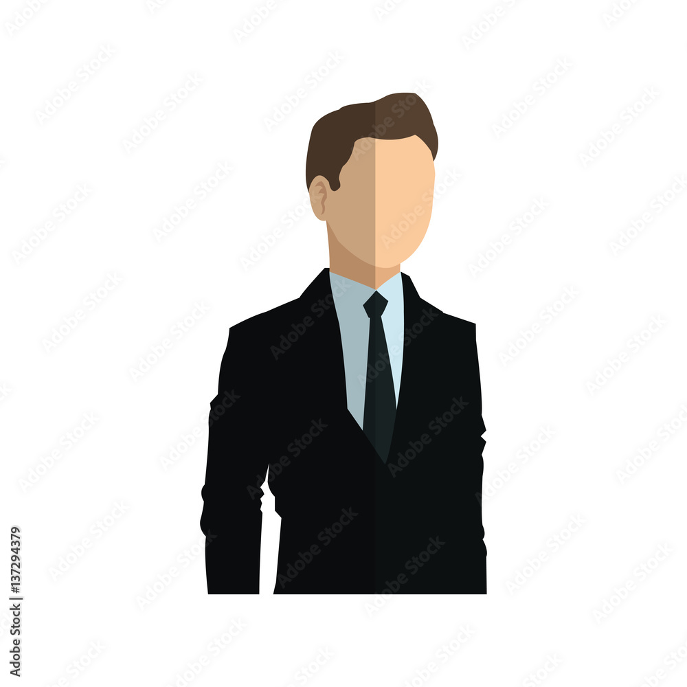 businessman wearing suit and tie over white background. colorful design. vector illustration businessman wearing suit and tie over white background. colorful design. vector illustration