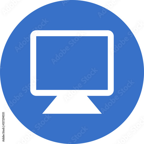 Tableau sur toile computer-screen icon