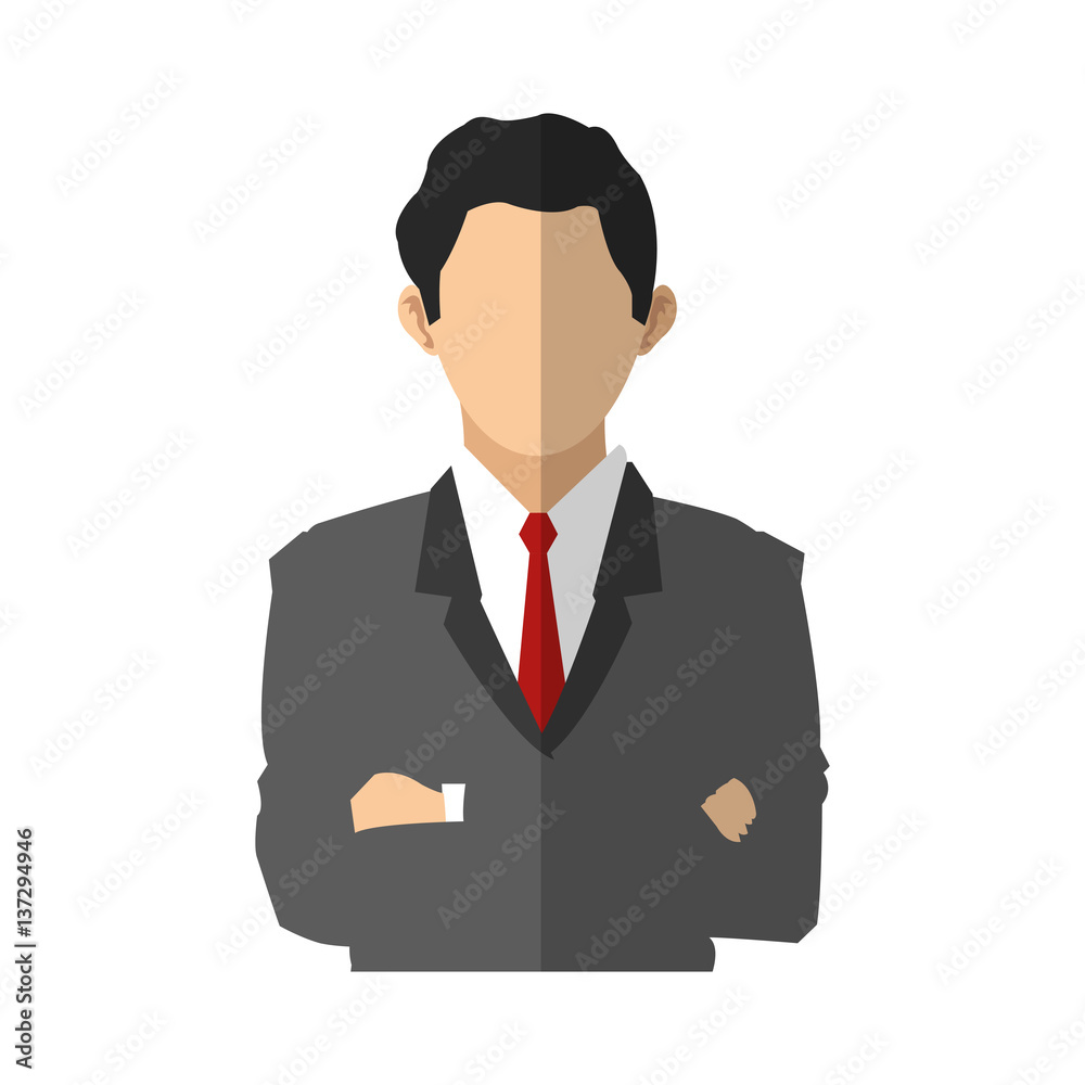 businessman wearing suit and tie over white background. colorful design. vector illustration businessman wearing suit and tie over white background. colorful design. vector illustration